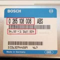 Centralita Abs Bmw E34 Bosch 0265108006 0 265 108 006 1162504