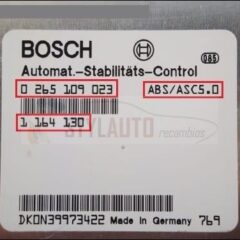 Centralita Abs/Asc Bmw E39 0265109023 1164130