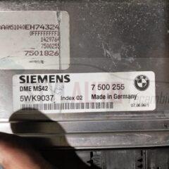 Centralita Ecu Bmw E46 Siemens 5wk9037 5wk 9037