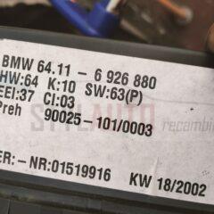 Climatizador Digital Bmw X5 64116926880 64 11 6 926 880