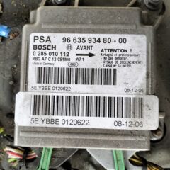 Centralita De Airbags Peugeot 207 Bosch 9663593480 0285010112