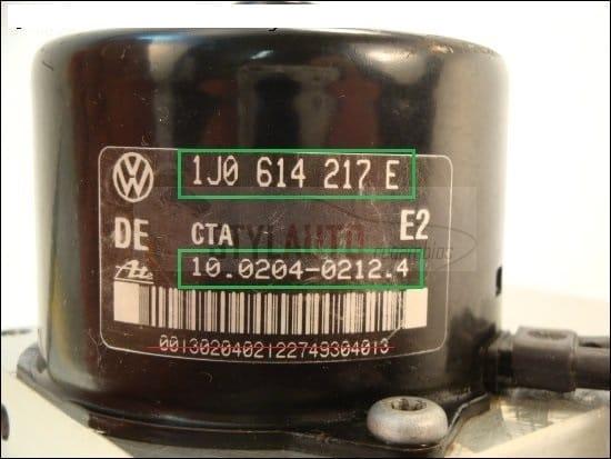 Modulo Centralita Abs Audi A3 Ate 1j0614217e 1j0907379q