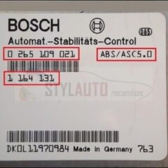 CENTRALITA BS/ASC+T Control unit BMW 1-164-131 Bosch 0-265-109-021 ABS/ASC-5.0