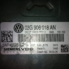 centralita de motor ecu seat león tdi fr 170cv. ref: 03g906018an - 03g 906 018 an / simos ppd1. 2