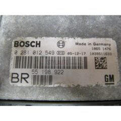 centralita motor ecu opel zafira 1.9 cdti 0281012549 0 281 012 549 55198922