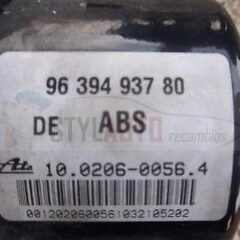 modulo abs Citroen C3 DE 9639493780 96 394 937 80 ATE 10020600564 10.0206-0056.4 10096011123 10.0960-1112.3 0008750D2
