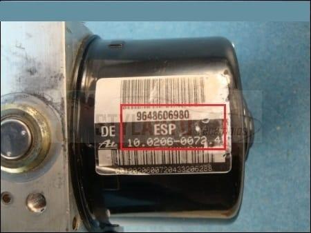 bomba abs citroen c5 v6 9648606980 Ate 10020600724 10096011283