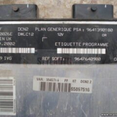 CENTRALITA MOTOR CITROEN PEUGEOT PARTNER BERLINGO 1.9D R04080026E 9641390180 DCN2