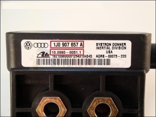 sensor acelerador grupo vag 1J0907657A 1J1907637A Ate 10.0980-0031.1 10.0980-0422