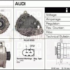 ALTERNADOR NUEVO AUDI VW 2.5 TDI 0124525008 078903016AB - 078903016AC