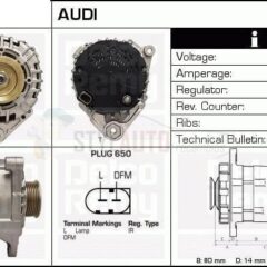 alternador nuevo vw audi tdi 0124515028 - 0124515040 - 0986044330 059903015G - 06C903016 - 078903016F - 078903016H