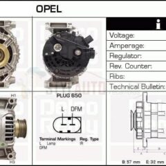 alternador nuevo opel zafira astra 2.0 2.2 0124415009 - 0124415025 - 0124425019 - 0986044010