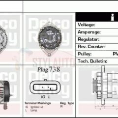ALTERNADOR OPEL CHEVROLET 2.0 CDTI 96627029 - 96866018