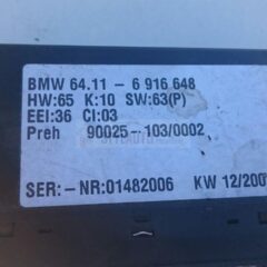 climatizador bmw x5 64116916648 - 64. 11-6916648