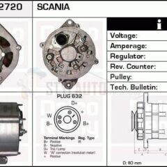 Alternador Scania 3, Pegaso, 0120469959, CA227IR