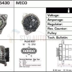 Alternador Iveco 0124655005