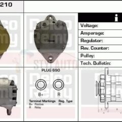 Alternador Caterpillar 1117640, OR2698