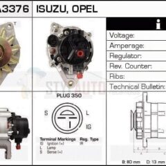 Alternador Opel, Iszu, JA761, LR150-434, LR150-434B