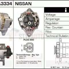 Alternador Nissan, 23100-C8604, 23100-C8604EP, JA672IR, LR235-402