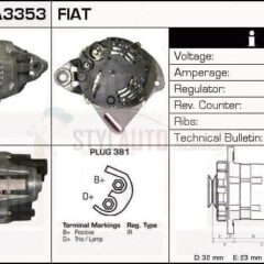 Alternador Fiat, Lancia Y, 46231693, 63321200, 63321600, A11VI46, CA890IR