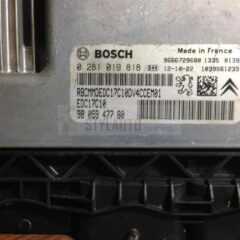 CENTRALITA DE MOTOR CITROEN C3 / ECU / UCE. MARCA: BOSCH. FAMILIA: EDC17C10-5.11. MODELO: 0281019818 / 0 281 019 818