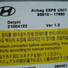 centralita de airbags hyundai matrix Hyundai Matrix VER 1.0 9591017650 95910-17650 DELPHI 21004122 22D410GJZYD 39040112