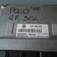 centralita motor vw polo 03E906033 5WP40189 05 3PE4649