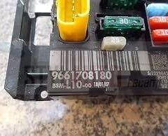 caja de fusibles peugeot 207 hdi 9661708180