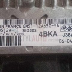 CENTRALITA DE MOTOR FORD FOCUS C-MAX 1.8 TDCI SIEMENS 5WS40512A-T, 5WS40512AT, FoMoCo 6M51-12A650-YA, 6M5112A650YA, 4BKA