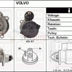 motor de arranque volvo 0001231004 / 0001368057 / 0986019830 / 21477586 / CGB-53067