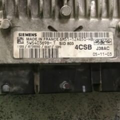 CENTRALITA DE MOTOR FORD FOCUS 2.0 TDCI SIEMENS 5WS40369B-T, 5WS40369BT, FoMoCo 6M51-12A650-HB, 6M5112A650HB, 4CSB, SID803