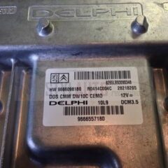 centralita de motor CITROEN PEUGEOT 2.0 HDI DELPHI R0414C004B, 28210851, HW 9666098180, DCM3.5