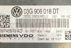 CENTRALITA DE MOTOR AUDI 2.0 TDI SIEMENS VDO 5WP45519 AD, 5WP45519AD, 03G 906 018 DT, 03G906018DT, PPD1.2