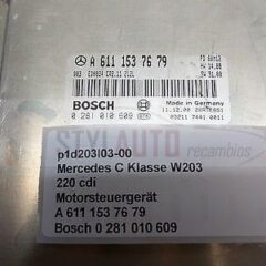 centralita MERCEDES C220 2.2 0281010609 0 281 010 609 A6111537679 A 611 153 76 79