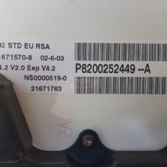 cuadro de relojes renault trafic 1.9 dci RENAULT TRAFIC/02 P8200252449A RENAULT TRAFIC/02 P8200252449--A
