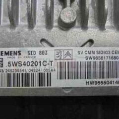 centralita de motor citroen c4 hdi SID803 5WS40201C-T sw9656171680 HW9655041480