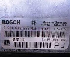 CENTRALITA DE MOTOR OPEL OMEGA 2.2 DTI BOSCH 0 281 010 273, 0281010273, 24 417 198, 24417198, PJ