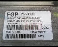 Centralita de motor Fiat Doblo FGP 51779338 7160008601 MJD6F3D4