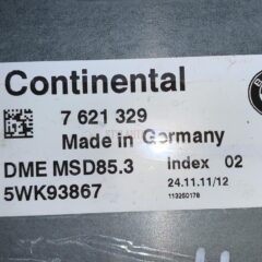 centralita motor bmw x6 m 7621329 - 5wk93867 - dme msd85. 3