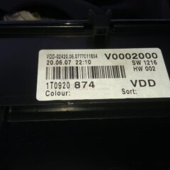 cuadro relojes vw touran 1.4 tsi 1t0920874 1t0 920 874