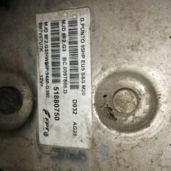 centralita de motor Fiat - Grande Punto - 1.3 Mjt 16v - 51880750 - MJ8DFHW00P