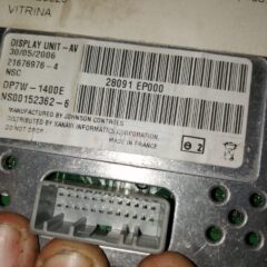 PANTALLA MULTIFUNCION/28091EP000/3740512 PARA NISSAN NAVARA PICK-UP (D40M)