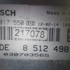 centralita de motor bmw x1 0 281 017 550, 0281017550, DDE 8 512 498, DDE8512498, 8512498