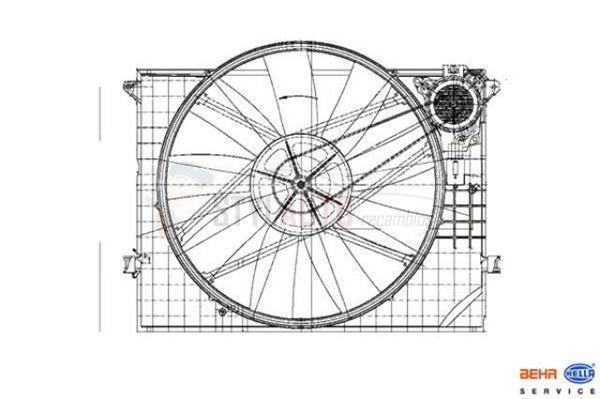 ELECTROVENTILADOR MB W220 2205000093 - Imagen 2