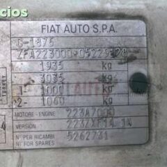 MOTOR FIAT DOBLO 1.9 JTD 105CV 223A7000