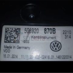 cuadro relojes vw golf 7 tsi 5g0920870b