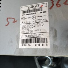 8701A352 SISTEMA AUDIO / RADIO CD / 8701A352 / 15874061 PARA MITSUBISHI ASX GA0