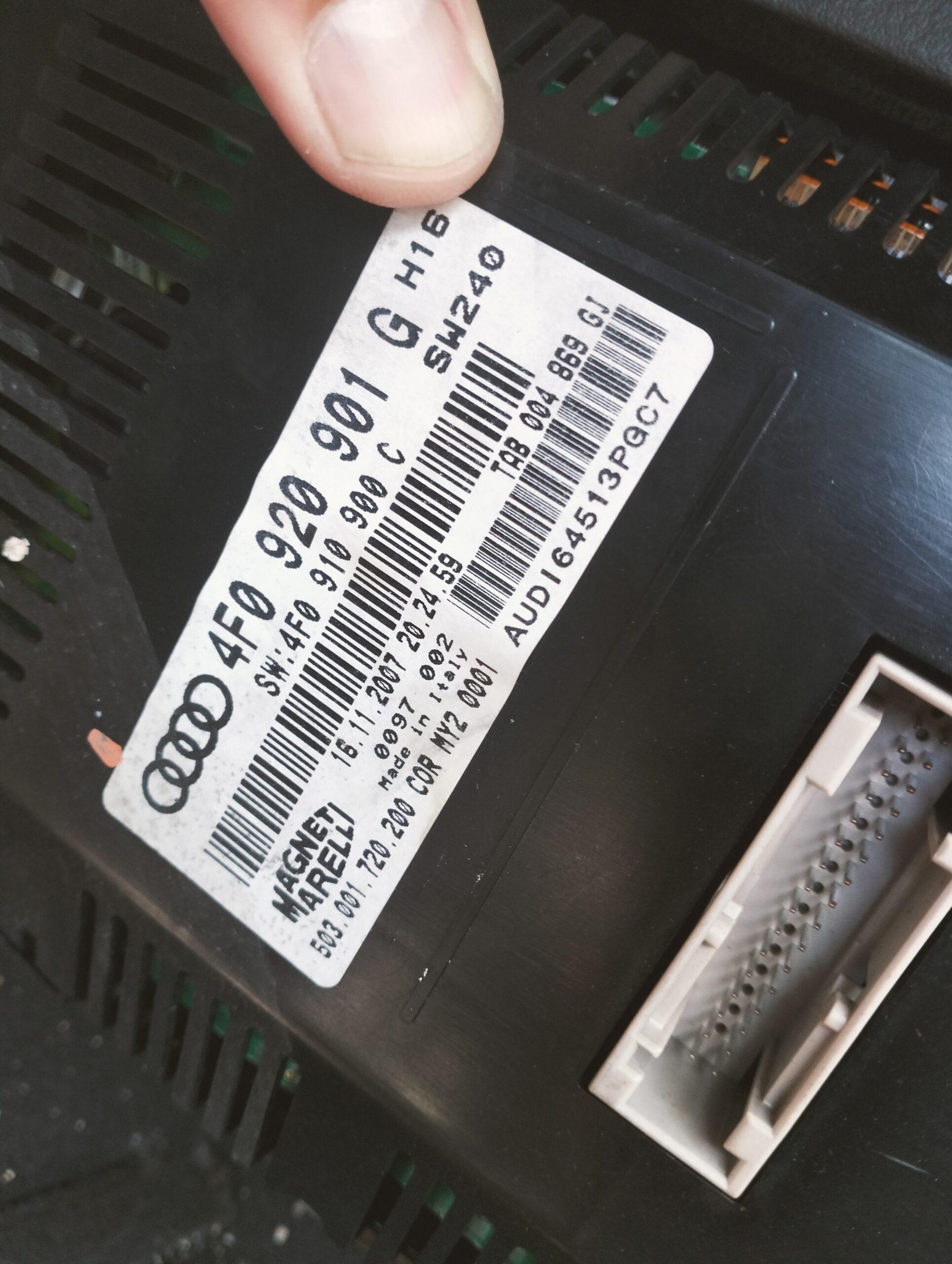 4F0920901G CUADRO INSTRUMENTOS / 4F0920901G / 5233566 PARA AUDI A6 C6 4F2 2.0