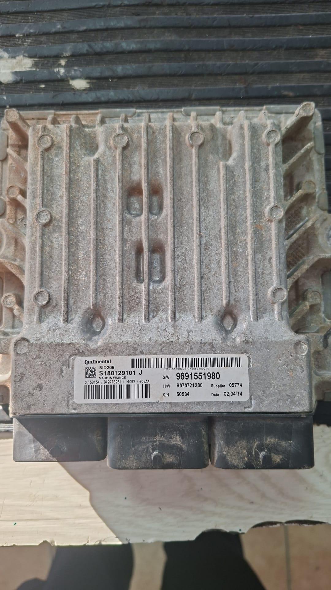 CENTRALITA DE MOTOR FIAT DUCATO 2.2 MULTIJET CONTINENTAL S180129101 J, S180129101J, 9691551980 sid 208